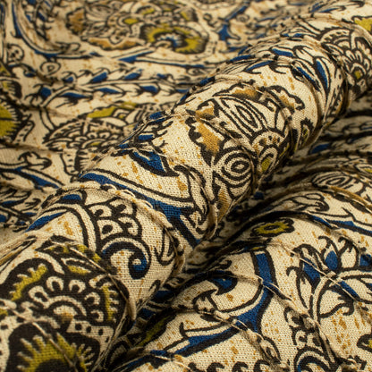 Beautiful Vintage Kalamkari Pin-Tucks Cotton Fabric