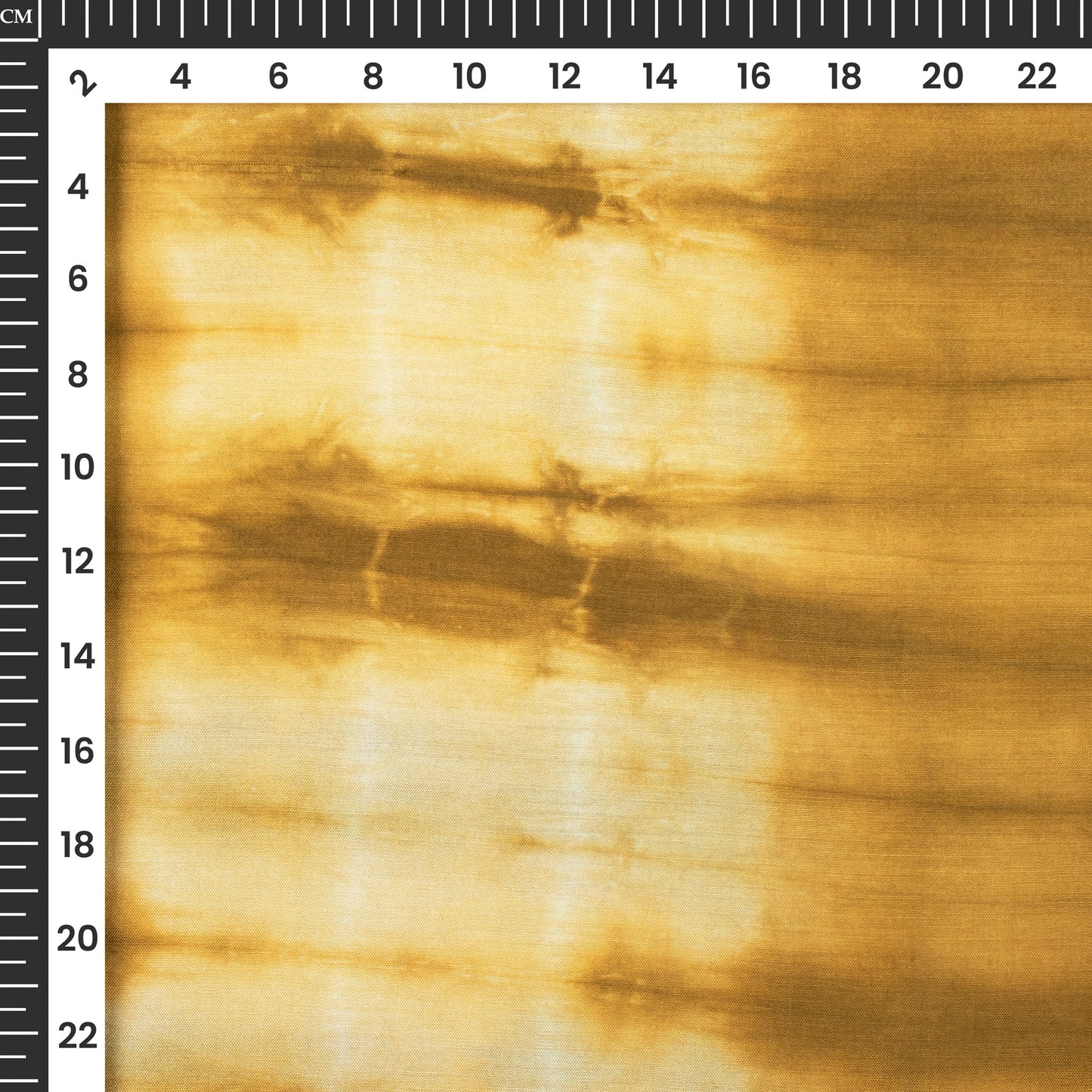 Peanut Brown And Beige Tie And Dye Cotton Silk Fabric
