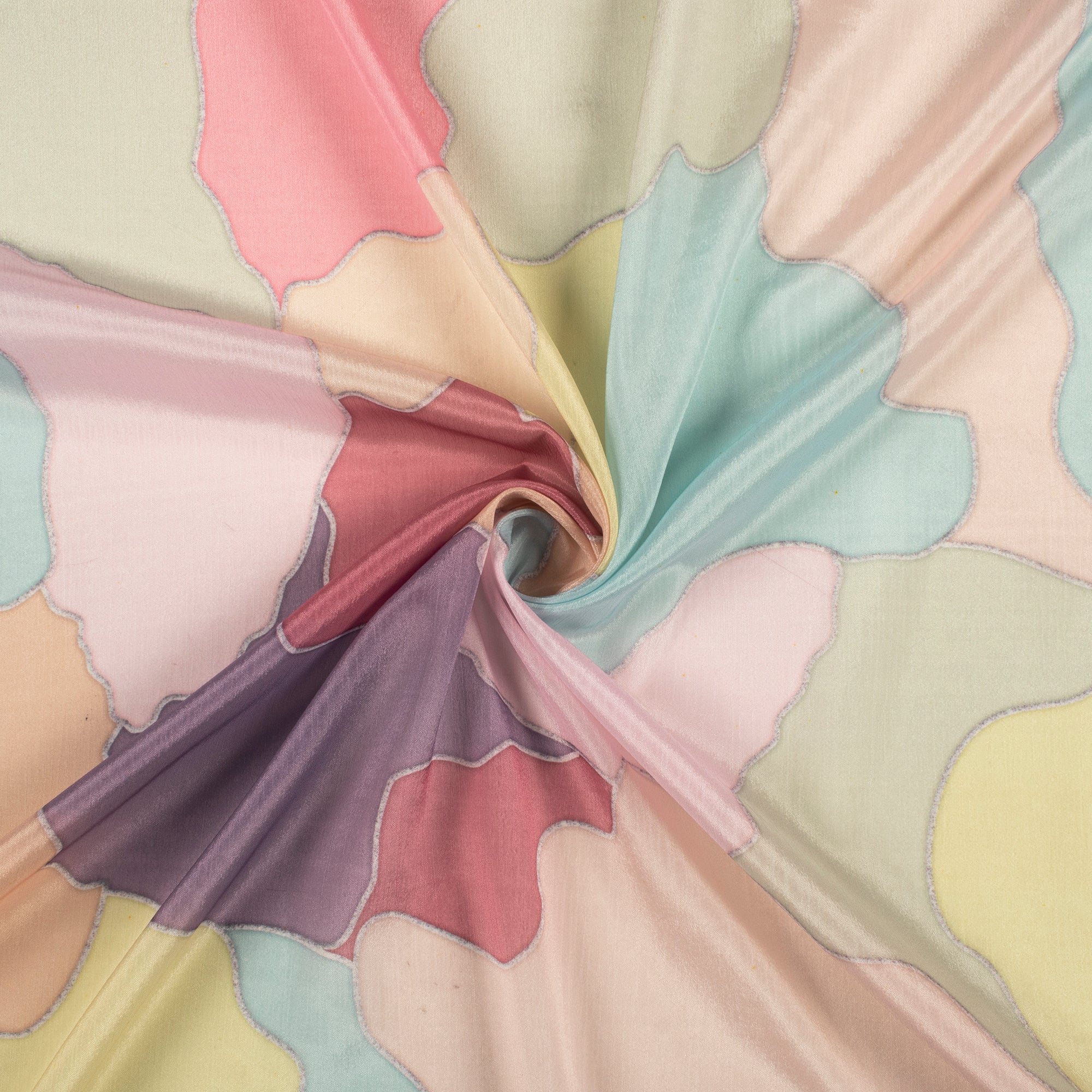 Multi colored shop chiffon fabric