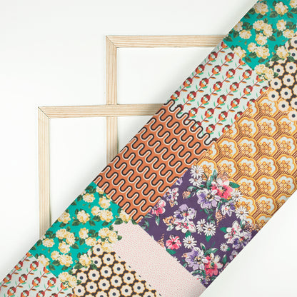 Exclusive Multi-Color Floral Digital Print Georgette Fabric