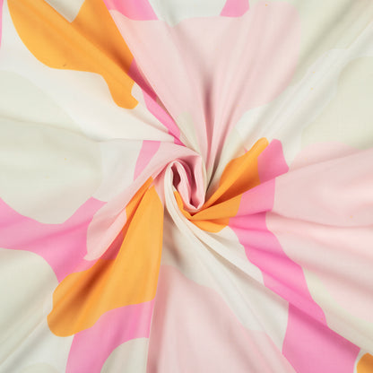 Exclusive Pink Abstract Digital Print Georgette Fabric