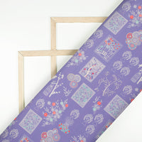 Exclusive Quirky Digital Print Crepe Silk Fabric