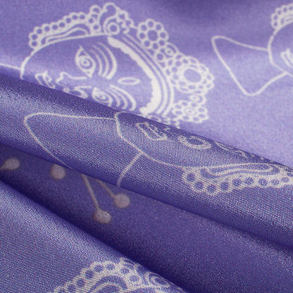 Exclusive Quirky Digital Print Crepe Silk Fabric