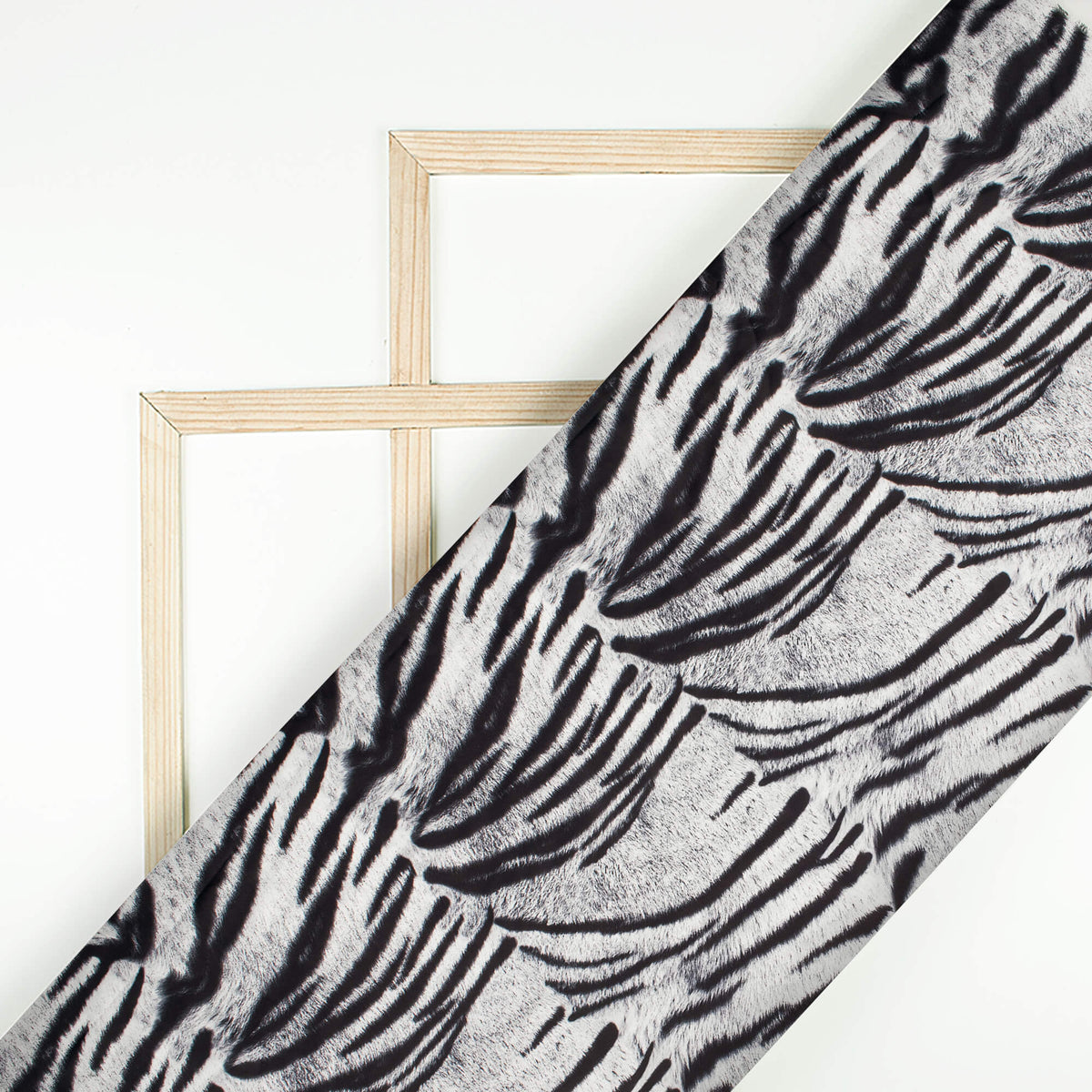 Bestselling Zebra Digital Print Imported Satin Fabric