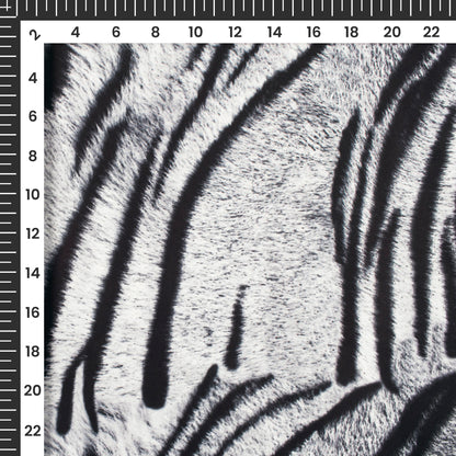 Bestselling Zebra Digital Print Imported Satin Fabric
