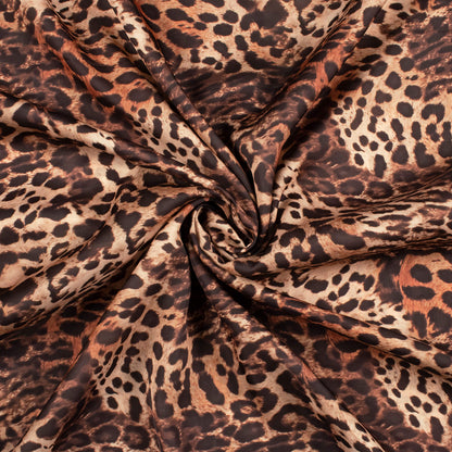Bestselling Leopard Digital Print Imported Satin Fabric