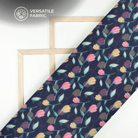 Trendy Floral Digital Print Viscose Muslin Fabric