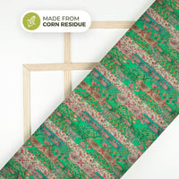 Ethnic Floral Printed Sustainable Corn Fabric