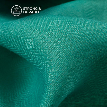 Tiffany Blue Ombre Digital Print Elegant Blend Pashmina Fabric