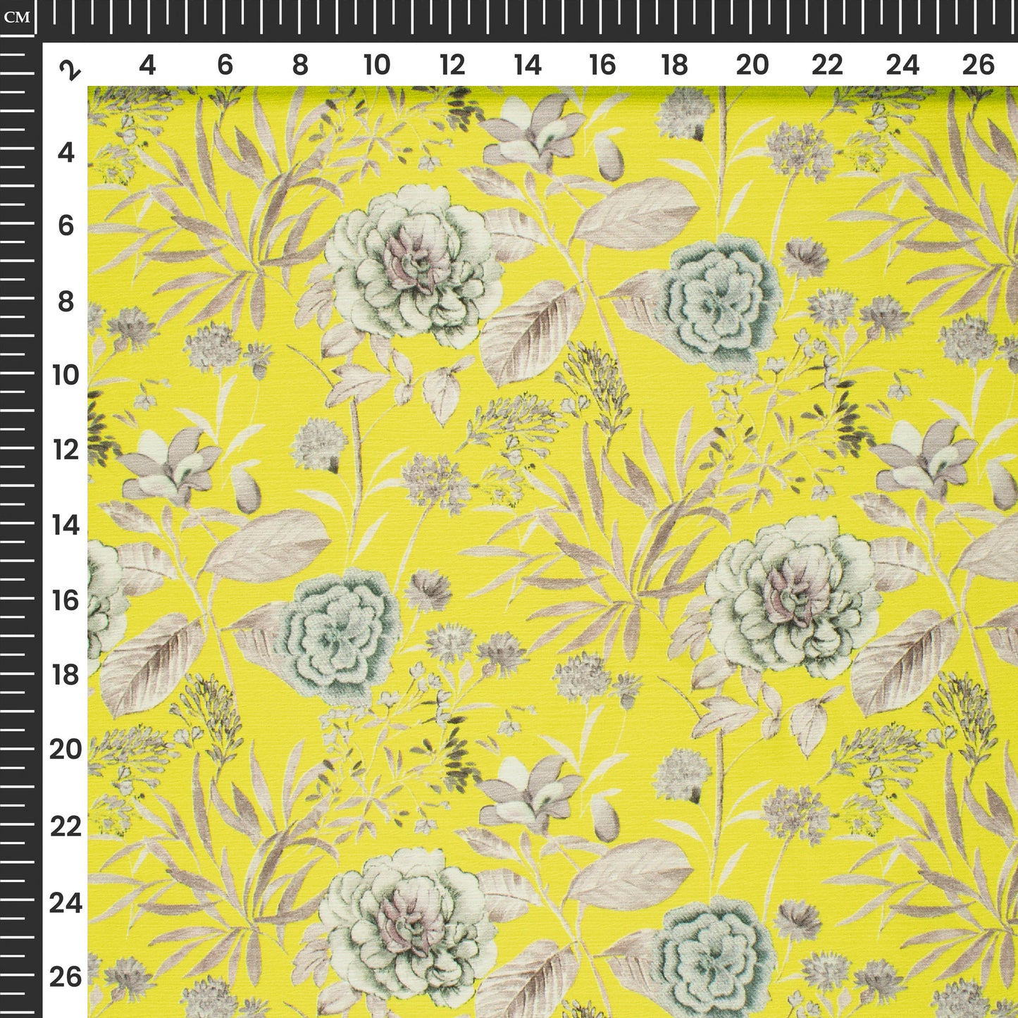Lovely Floral Digital Print Chiffon Satin Fabric