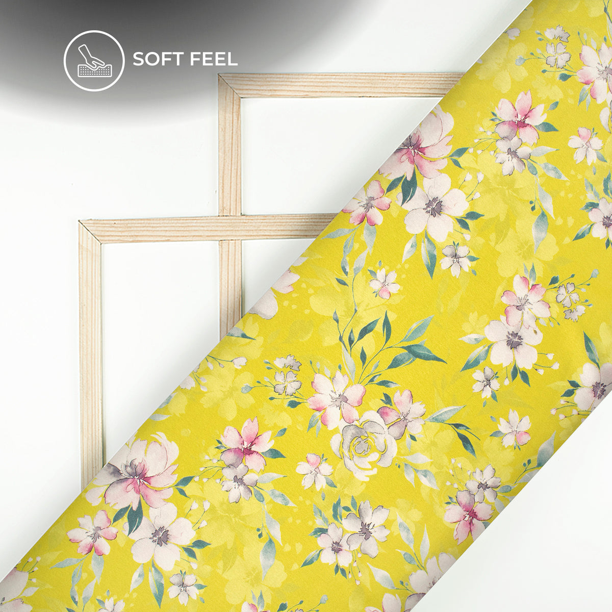 Exotic Floral Digital Print Japan Satin Fabric