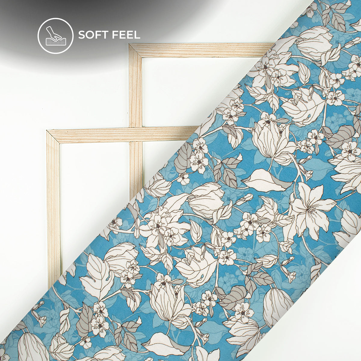 Premium Floral Digital Print Japan Satin Fabric