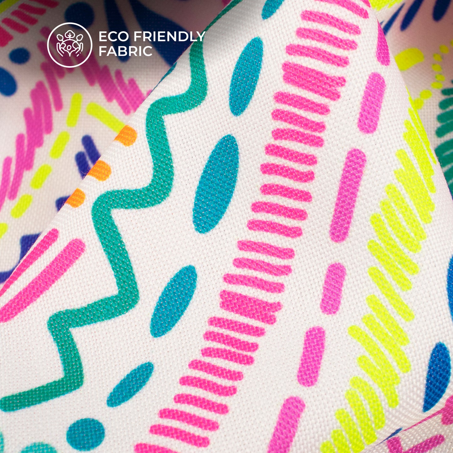 Floral Fusion: Exquisite Neon Digital Print Rayon Fabric