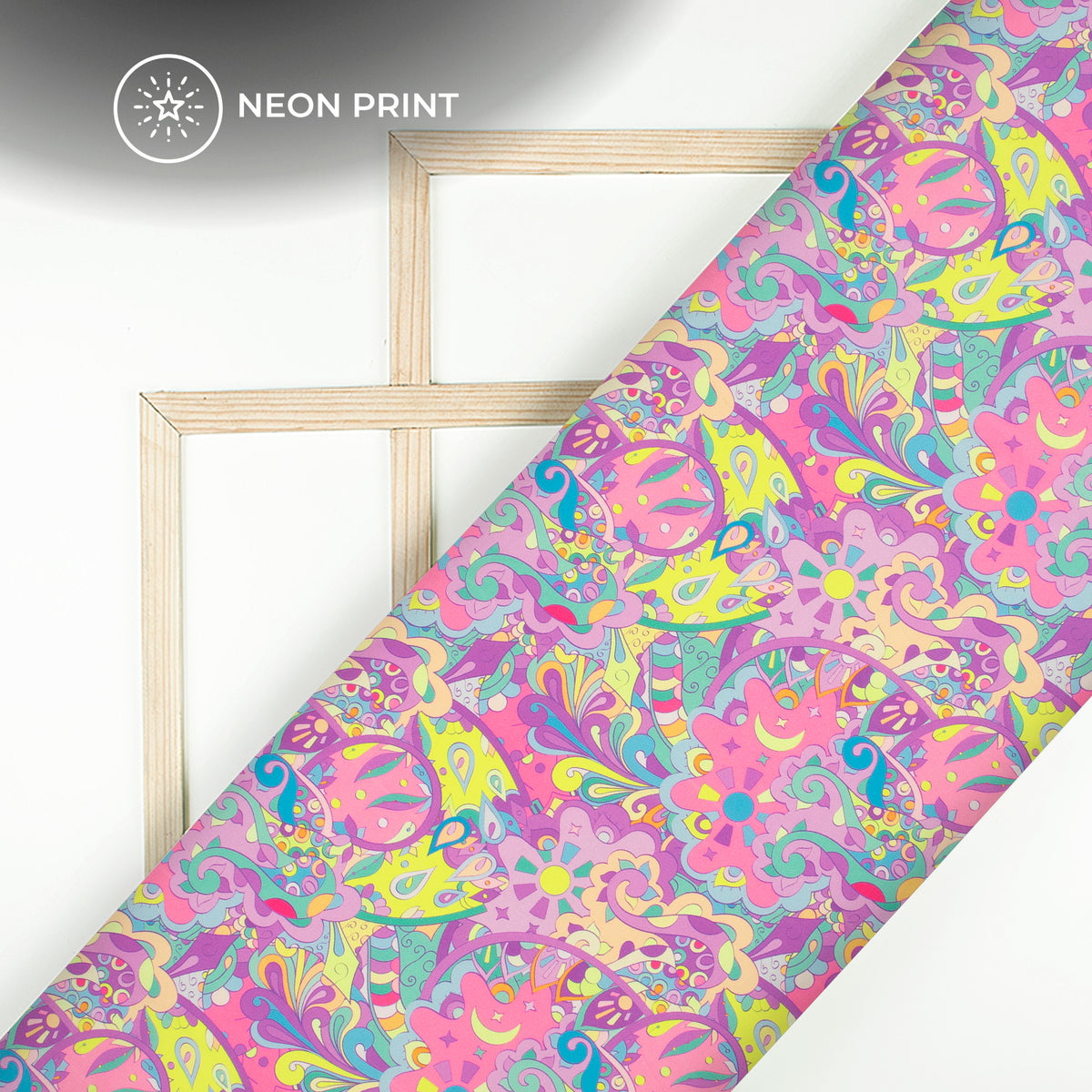 Neon Botanica:Limited Edition Floral Digital Print Rayon Fabric