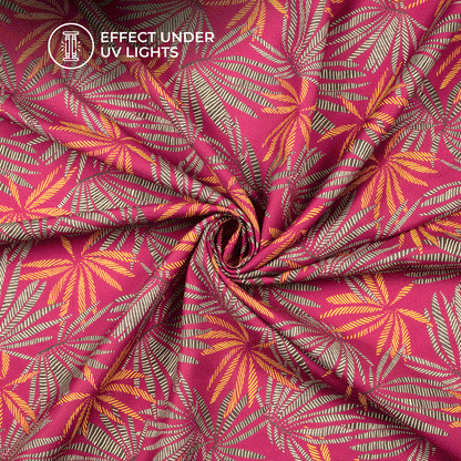 Neon Enchanment: Floral Digital Print Rayon Fabric