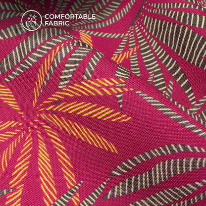 Neon Enchanment: Floral Digital Print Rayon Fabric