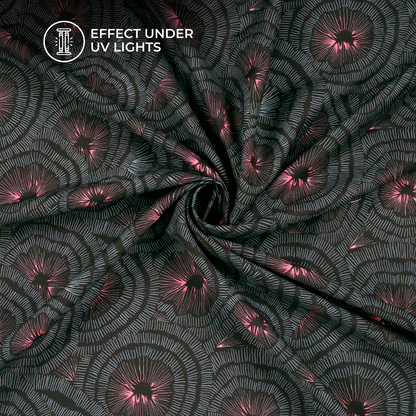 Neon Bliss: Geometric Digital Print Rayon Fabric