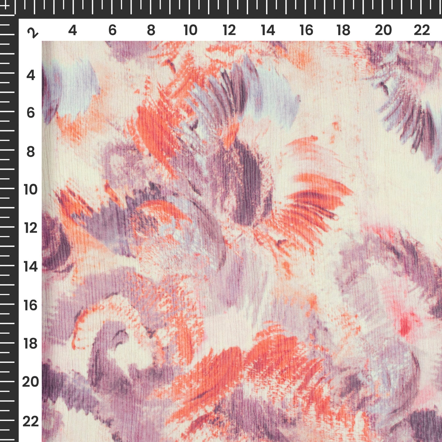 Opulent Grace: Tropical Digital Print Bemberg Chiffon Fabric