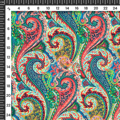 Elevate Your Wardrobe Paisley Digital Print Rayon Fabric