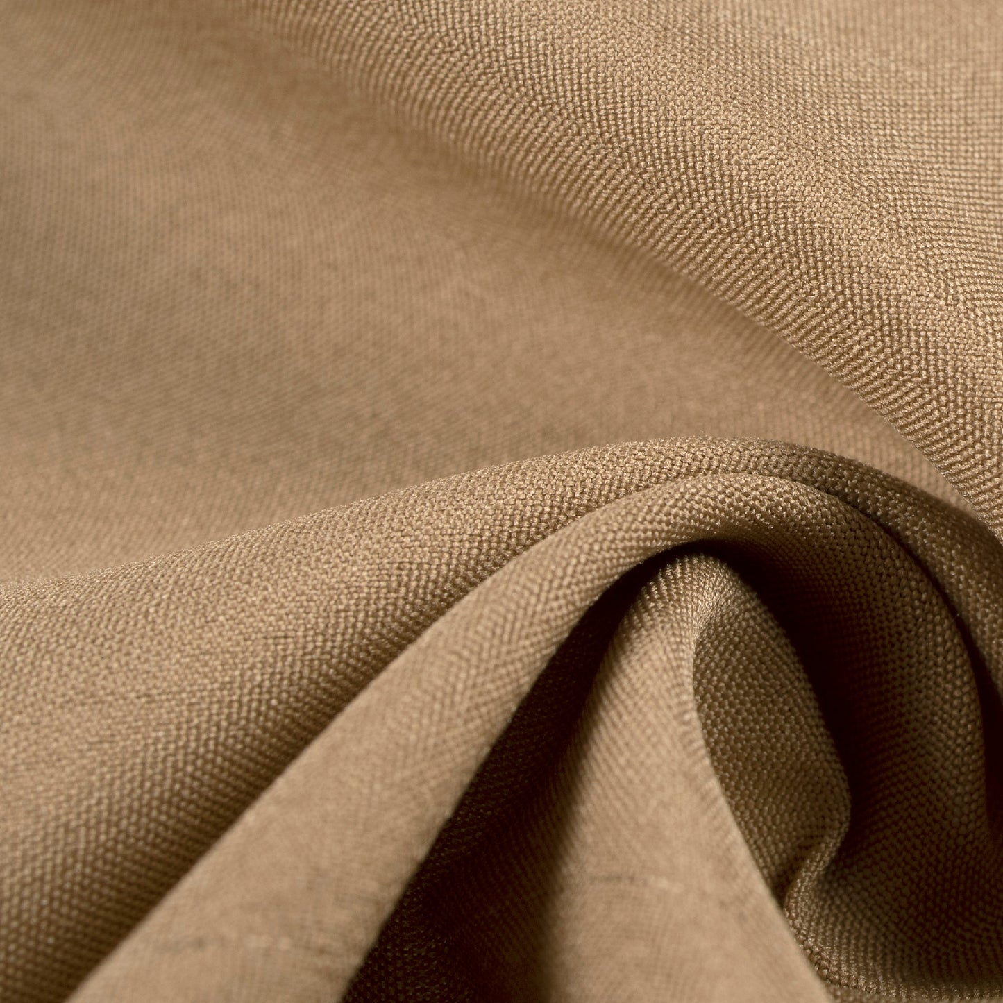 Lion Brown Plain Butter Crepe Fabric