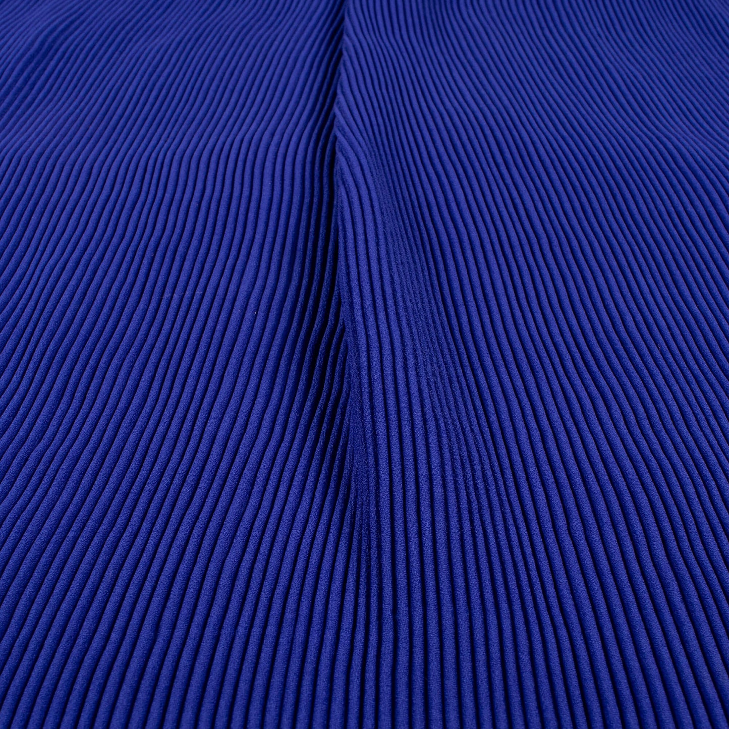 Classic Royal Blue Plain Pleated Moss Georgette Fabric