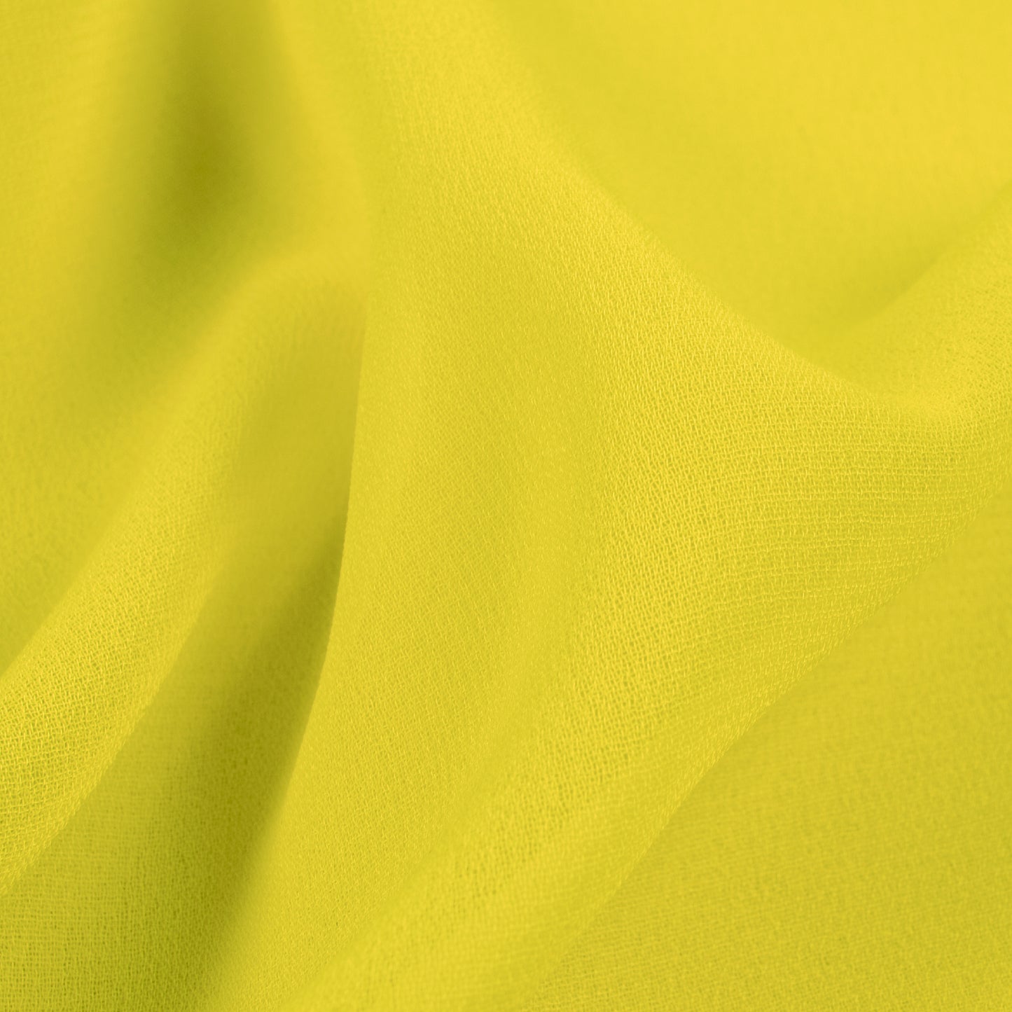 Yellow Plain Georgette Fabric