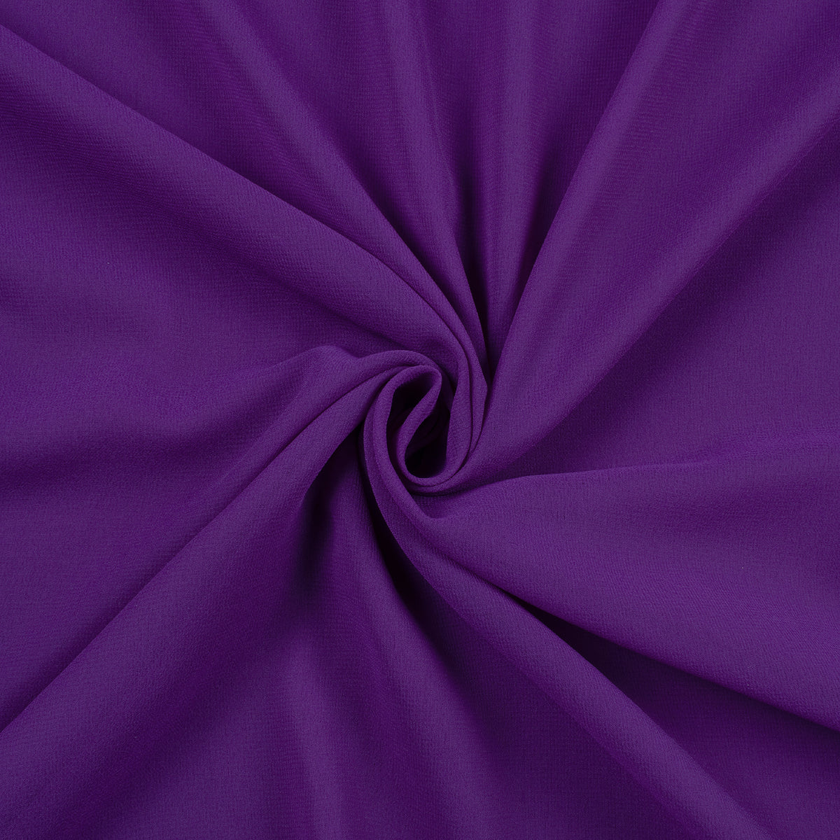 Classic Indigo Purple Plain Georgette Fabric