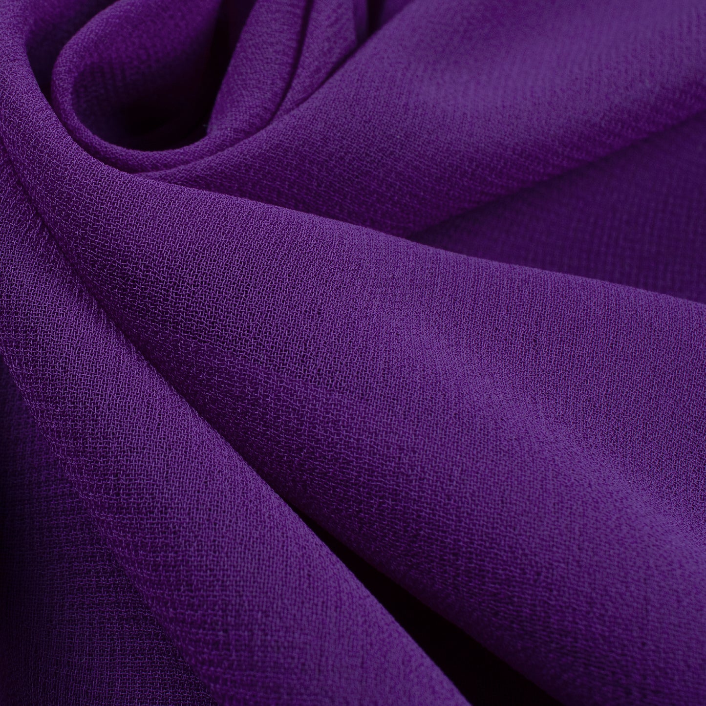 Classic Indigo Purple Plain Georgette Fabric