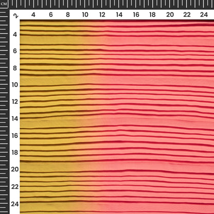 Bestselling Multi Color Ombre Pleated Crepe Satin Fabric