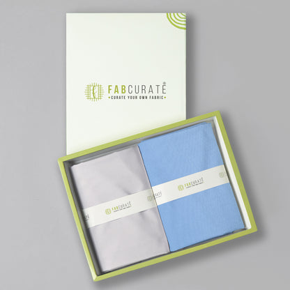 Men's Unstitched Shirt And Pant Fabric Combo In Gift Carrying Case