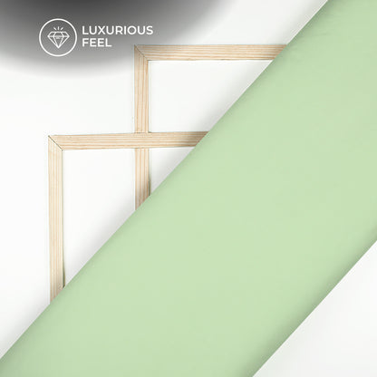 Pastel Green Plain Imported Satin Fabric