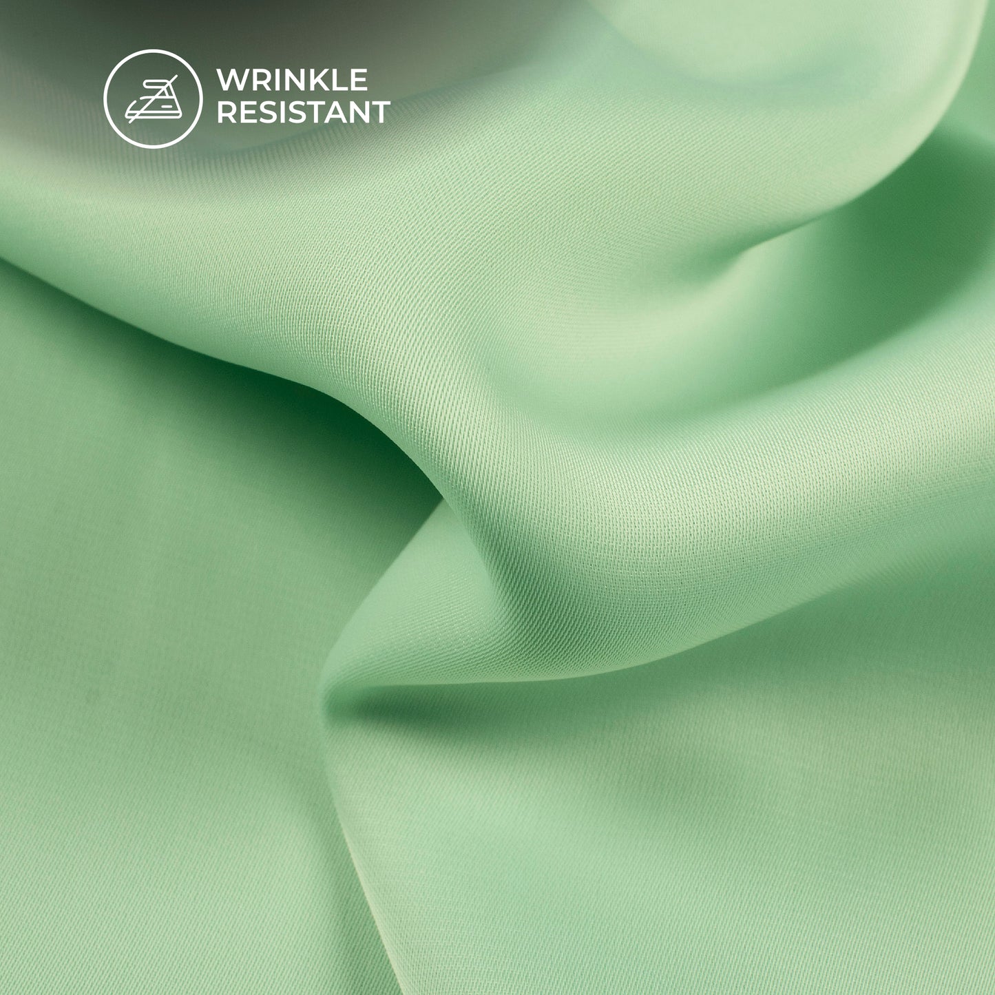 Pastel Green Plain Imported Satin Fabric