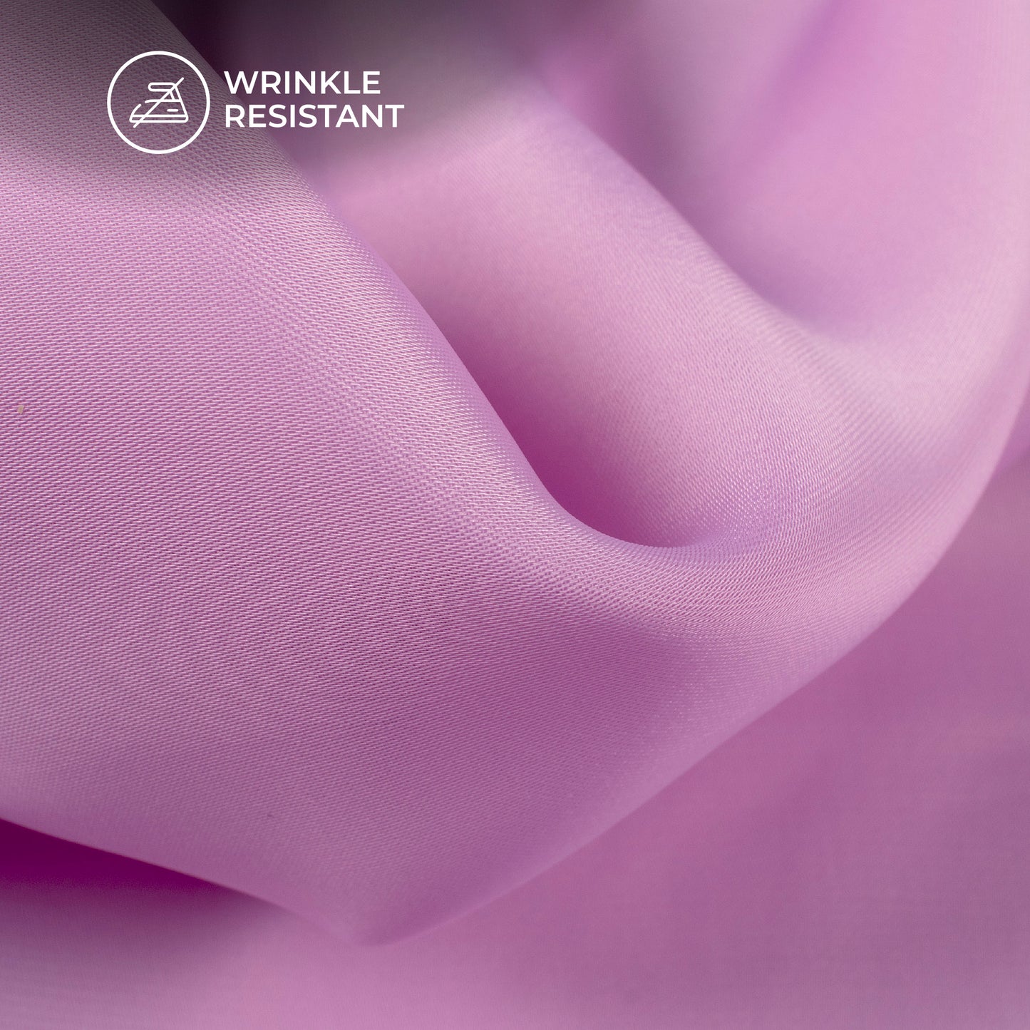 Lilac Purple Plain Imported Satin Fabric