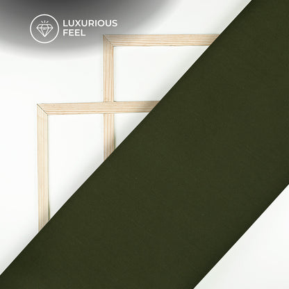 Mehendi Green Plain Imported Satin Fabric