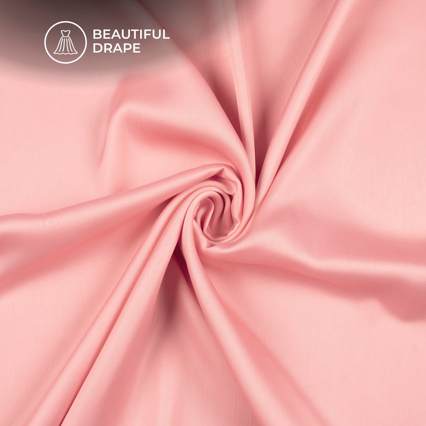 Puce Pink Plain Imported Satin Fabric