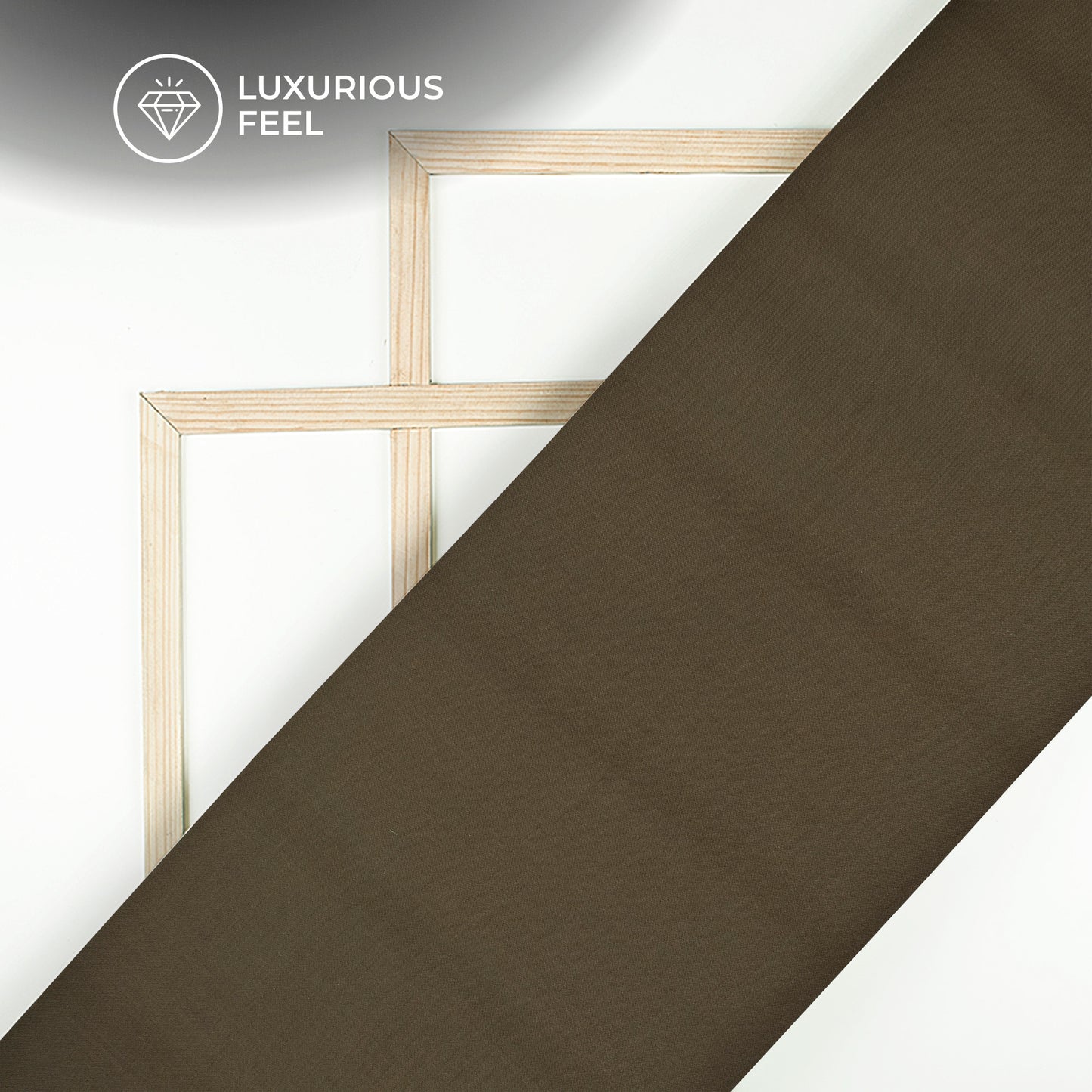 Pecan Brown Plain Imported Satin Fabric