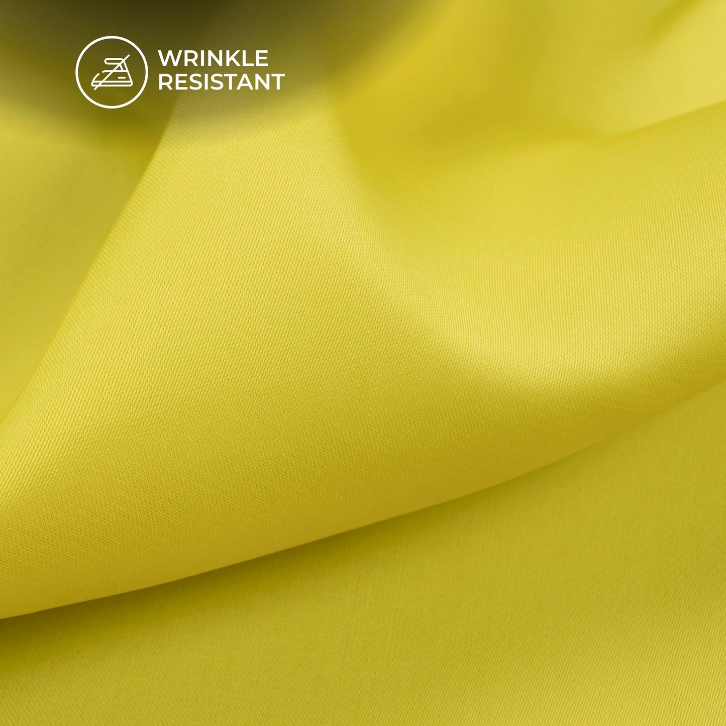 Citrine Yellow Plain Imported Satin Fabric