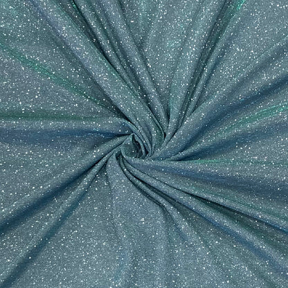Trendy Purssian Blue Silver Zari Work On Imported Fabric