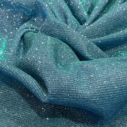 Trendy Purssian Blue Silver Zari Work On Imported Fabric