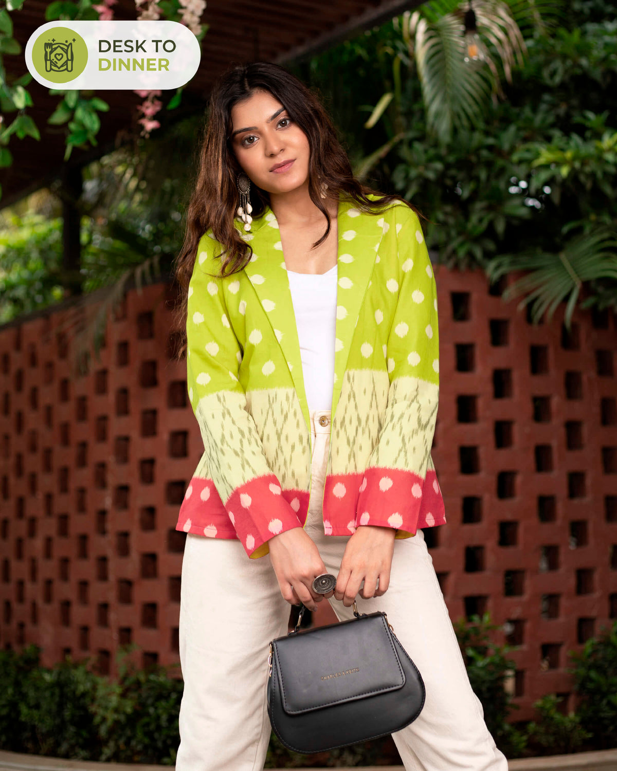 Polka Dots Printed Jacket