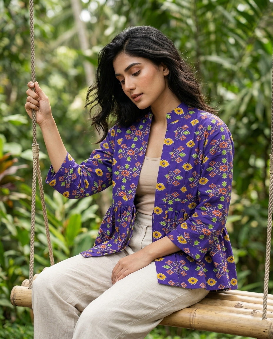 Patolaa Collar Frill Jacket