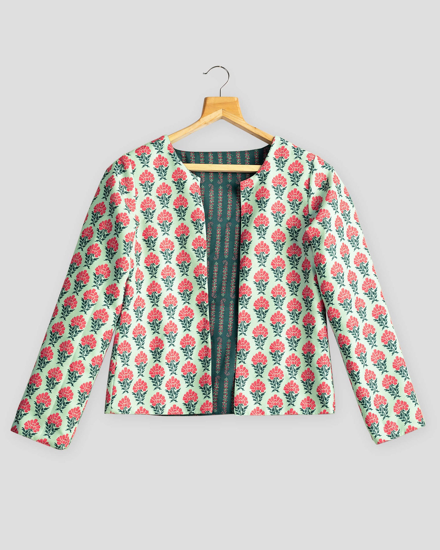Traditional Floral Reversible Jacket