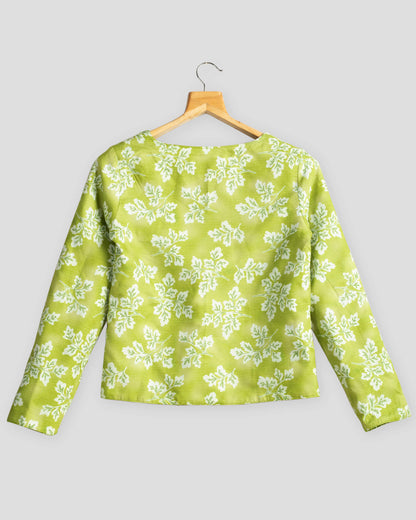 Unique Stripes Floral Reversible Jacket