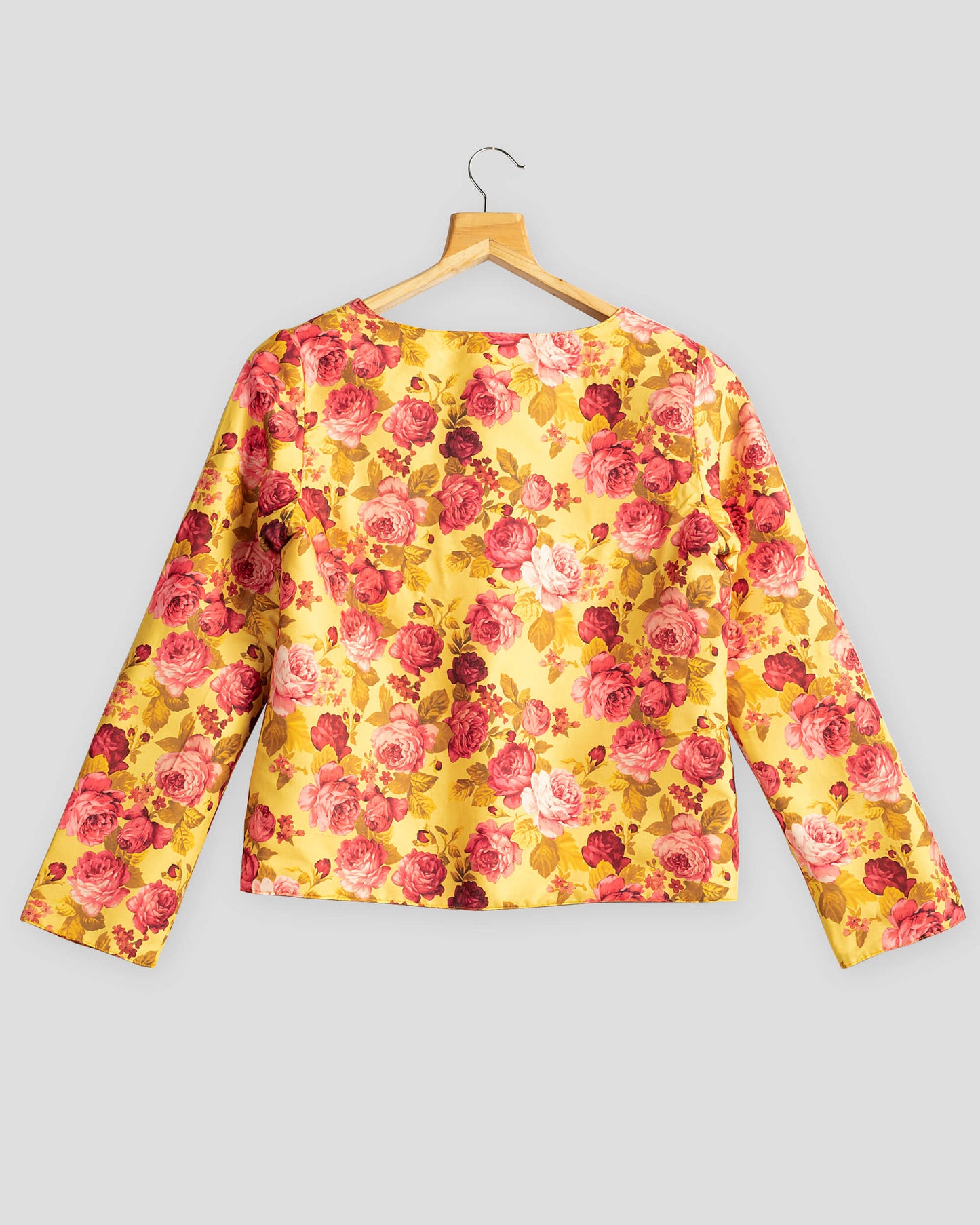 Remarkable Canary Floral Reversible Jacket