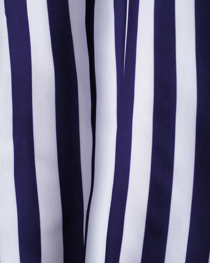 Royal Blue Stripes Hangup Jacket For Women