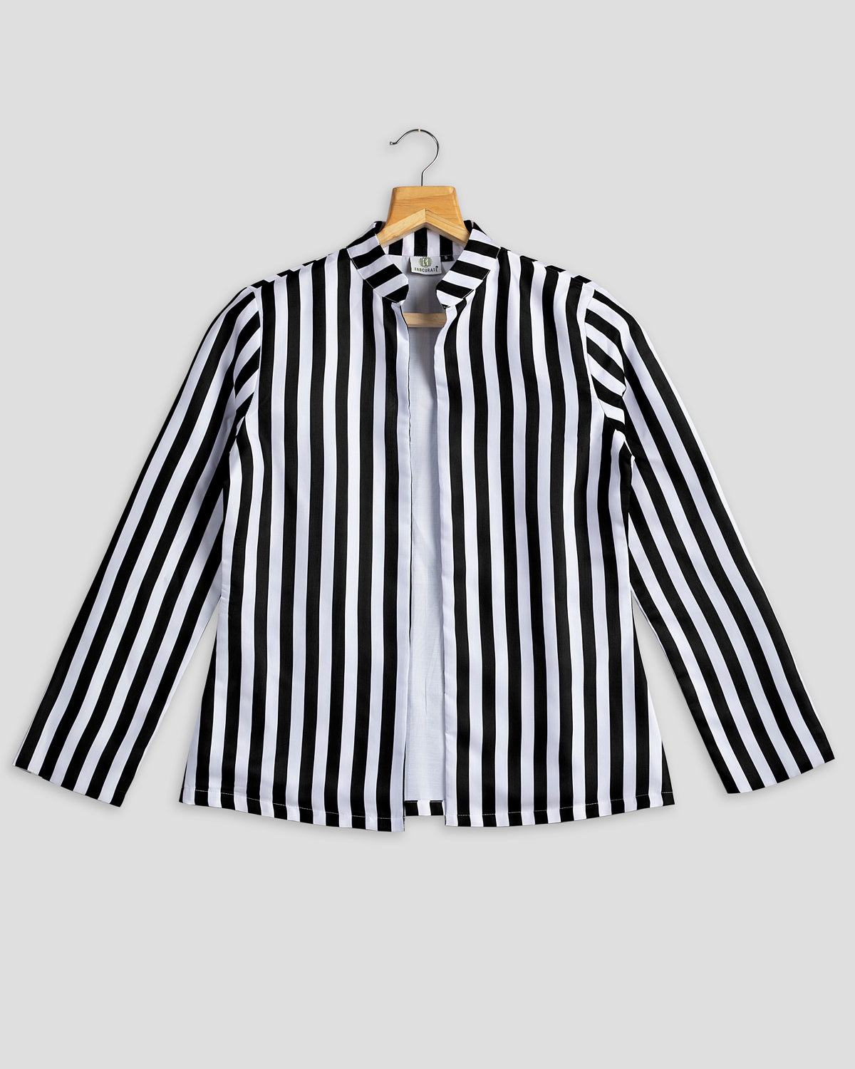 Black Stripes Hangup Jacket For Women