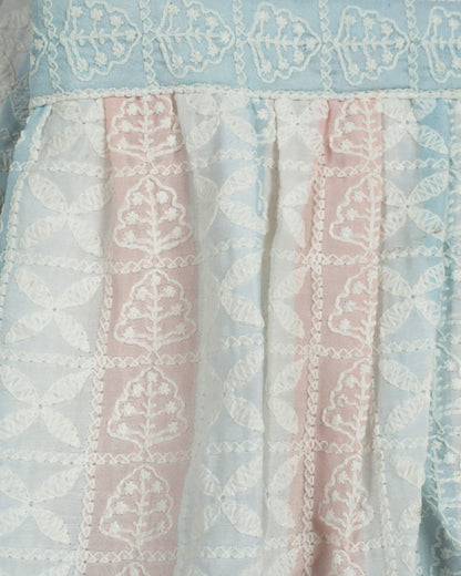 Trendy Floral Embroidery Frill Jacket