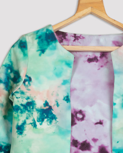 Bestselling Tye And Dye Reversible Jacket For Women