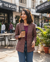 Stylish Ethnic Pasmina Jacket For Women