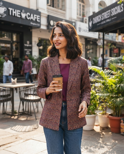 Stylish Ethnic Pasmina Jacket For Women